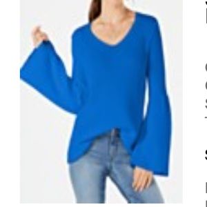 Style & Co Bell Sleeve Cotton Sweater